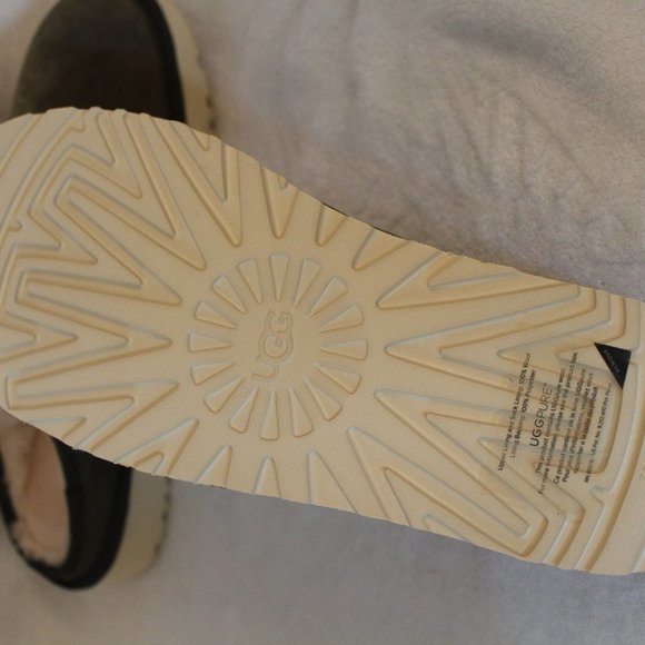 UGG DUNE MEN'S SUEDE SHEARLING SLIP ON SLIPPERS - Picture 6 of 7